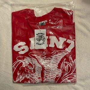 Saint Vanity Large Short Sleeve Red TShirt with Tags. New